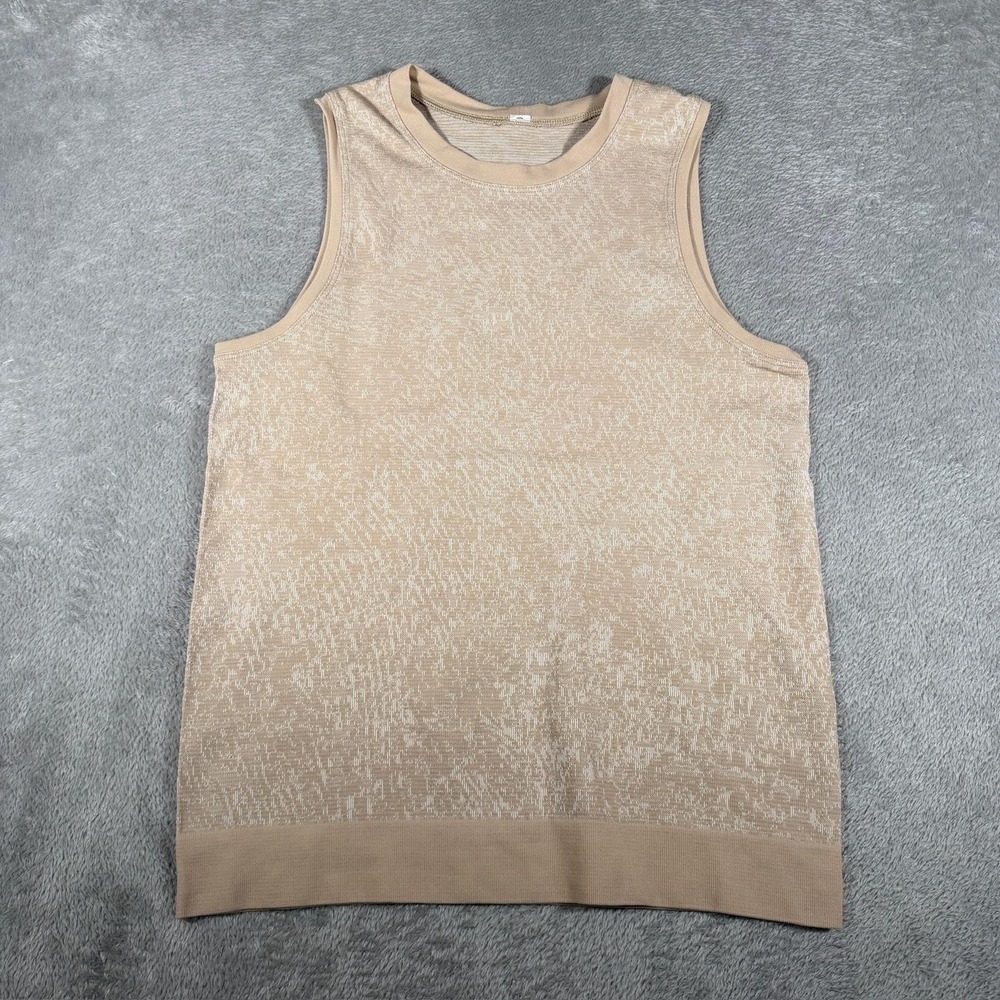 Lululemon Swiftly Breathe Muscle Tank‎ Top Womens 6 Beige Sleeveless